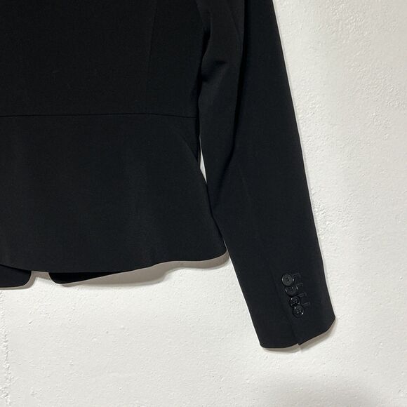 Ann Taylor Petite Womens Business Blazer Jacket Sz. 0 Black Career Suit NWT $218 - Picture 8 of 15